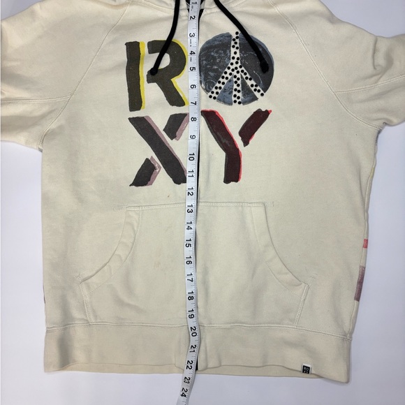 Roxy Cream Hoodie Vintage-Style - Picture 5 of 7